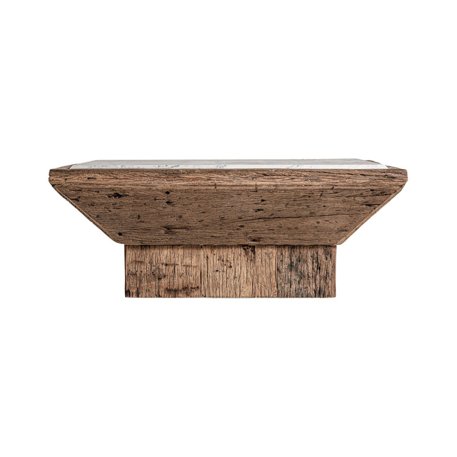 Modern European furniture - White Marble Top Coffee Table - www.oroa.com