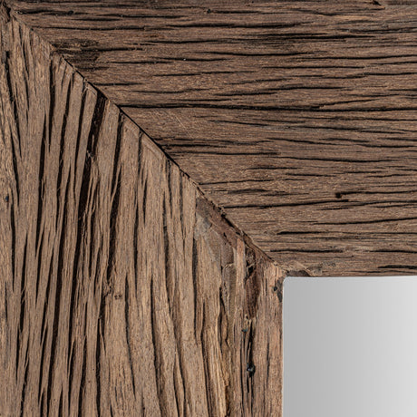   Modern European furniture - Rustic Pine Square Mirror - www.oroa.com | Oroa.com