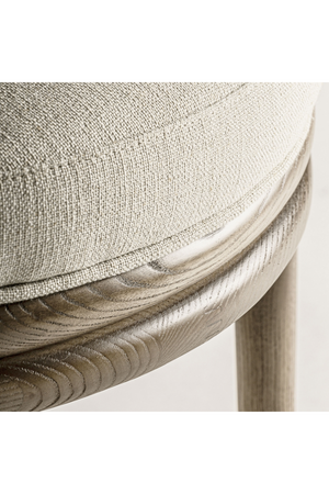   Curved Oak Padded Dining Chair | Oroa.com