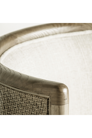  Curved Oak Padded Dining Chair | Oroa.com