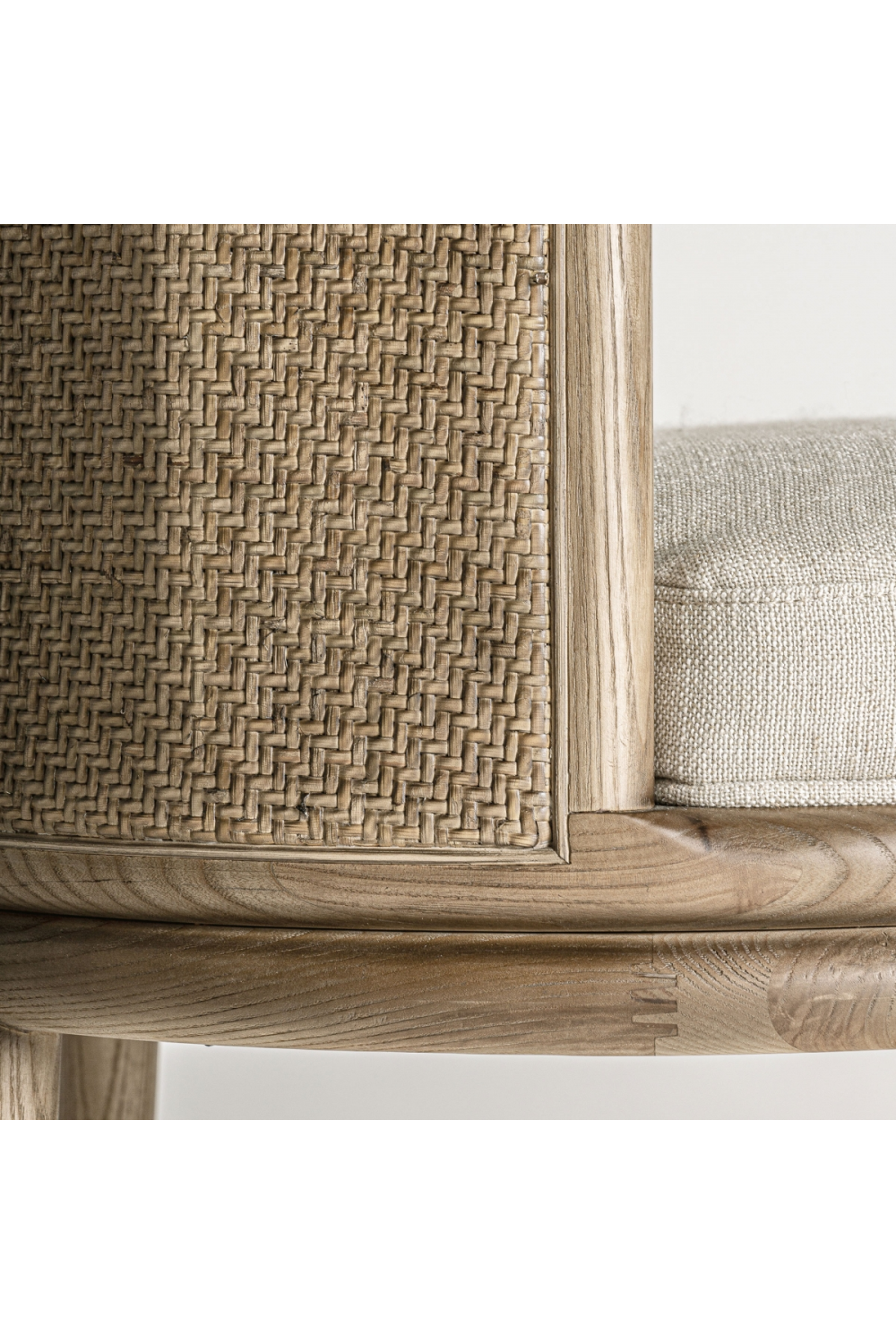   Curved Oak Padded Dining Chair | Oroa.com