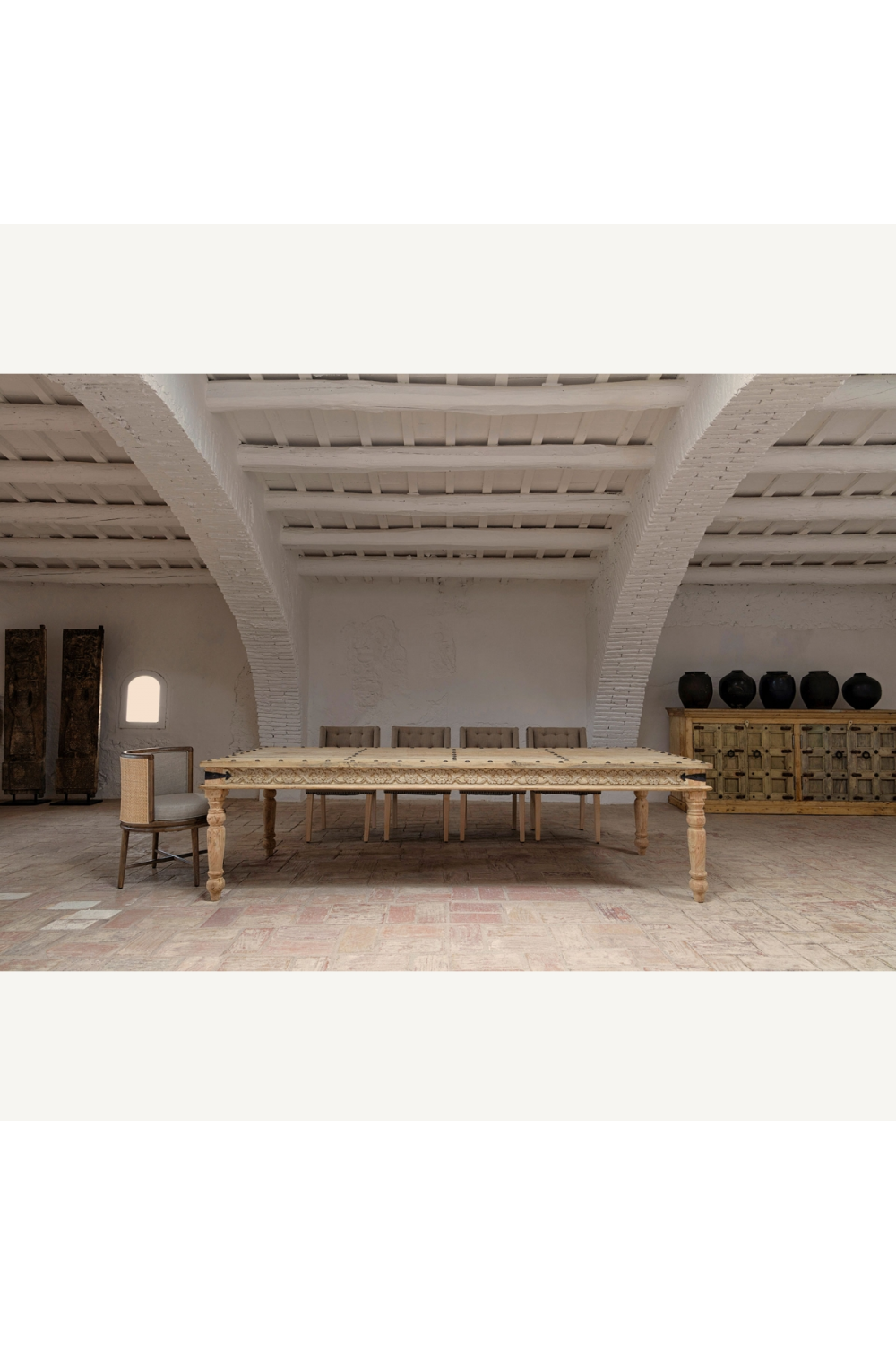   Curved Oak Padded Dining Chair | Oroa.com
