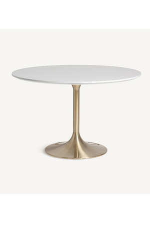   Gray Porcelain Pedestal Dining Table | Oroa.com