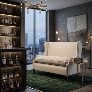   Patterned Beige Bar Sofa | Oroa.com
