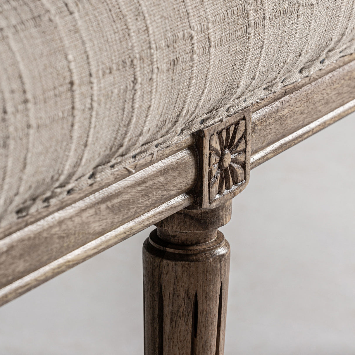   Beige Fabric Tufted Sofa | Oroa.com