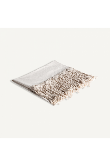   White Cotton Throw Blanket | Oroa.com