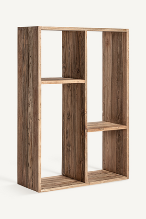   Natural Teak Minimalist Bookshelf | Oroa.com