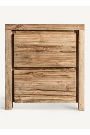   Teak 2-Drawer Nightstand | Oroa.com