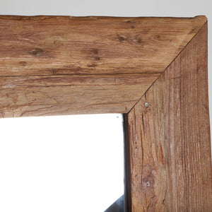   Teak Wood Square Mirror | Oroa.com