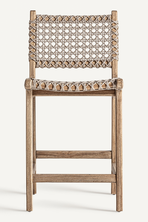   Beige Rope Counter Stool | Oroa.com