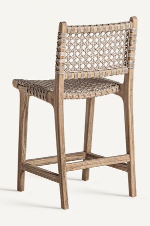   Beige Rope Counter Stool | Oroa.com