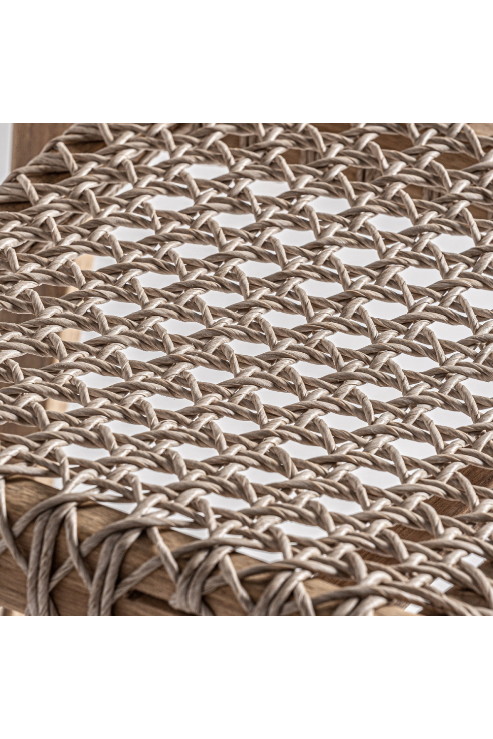   Beige Rope Counter Stool | Oroa.com