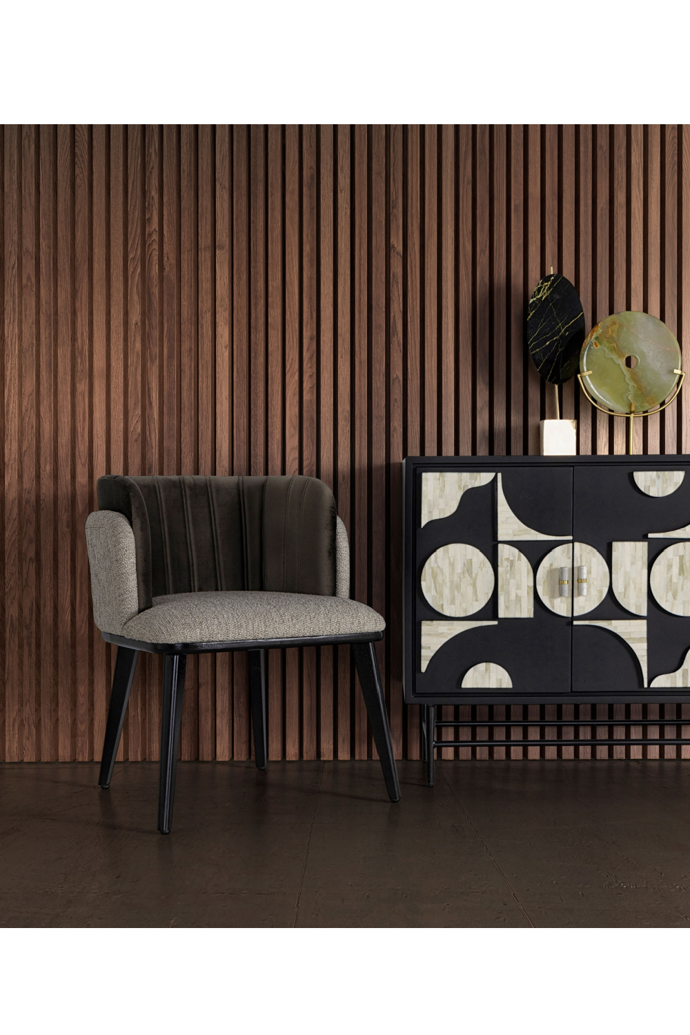   Velvet Back Modern Accent Chair | Oroa.com