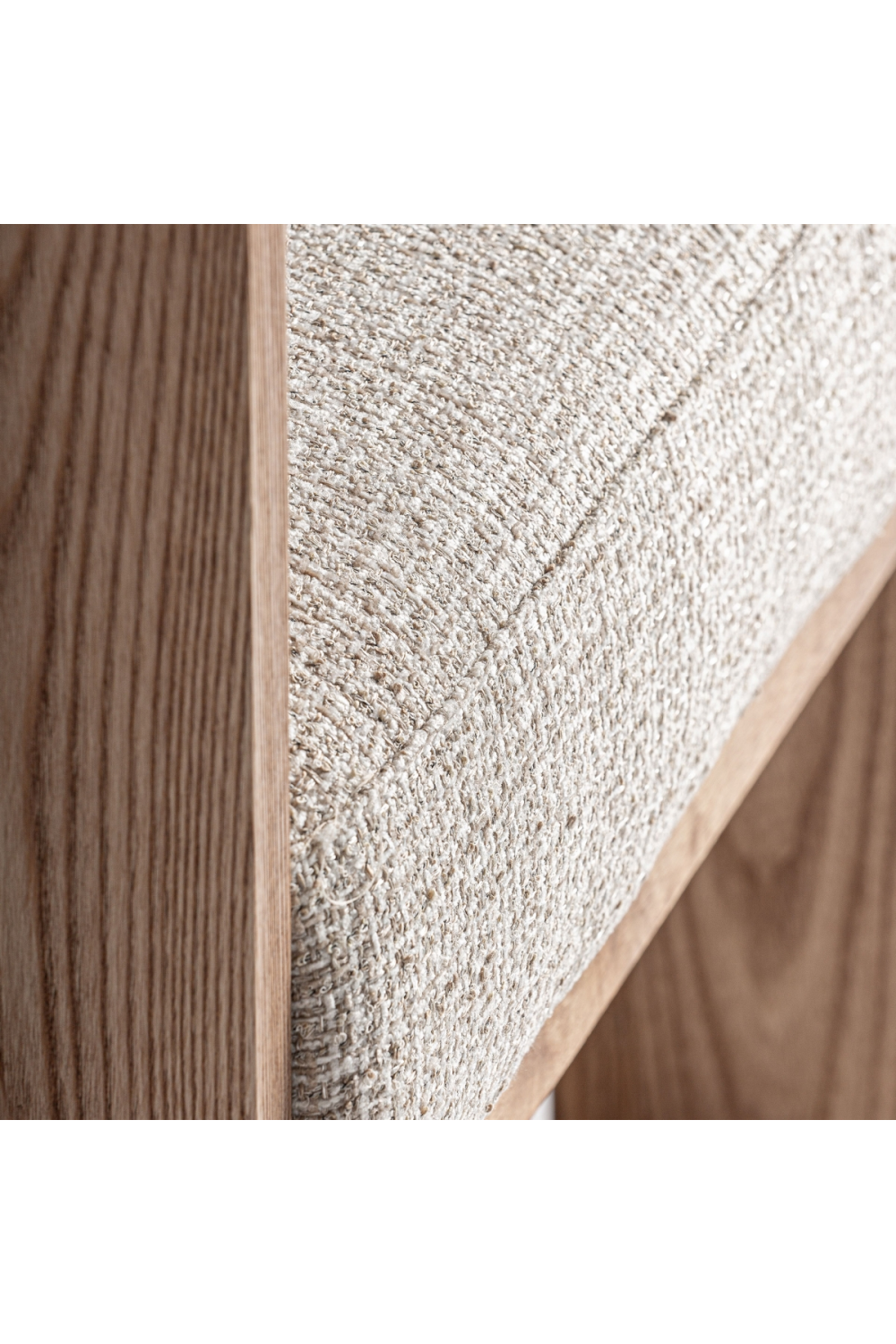   Natural Oak Curved Accent Chair | Oroa.com
