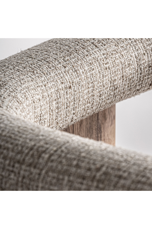   Natural Oak Curved Accent Chair | Oroa.com