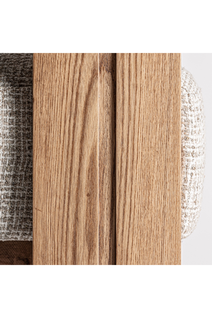   Natural Oak Curved Accent Chair | Oroa.com