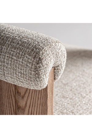   Natural Oak Curved Accent Chair | Oroa.com
