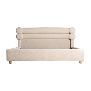   White Boucle Bed | Oroa.com