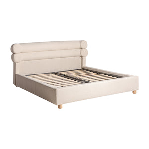   White Boucle Bed | Oroa.com