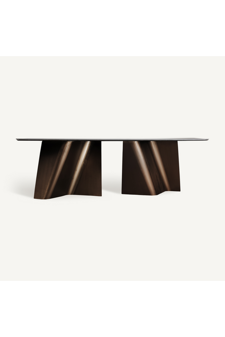   Black Porcelain Dining Table | Oroa.com