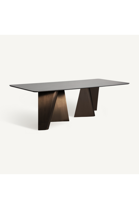   Black Porcelain Dining Table | Oroa.com