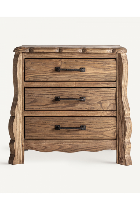   3-Drawer Elm Bedside Table | Oroa.com