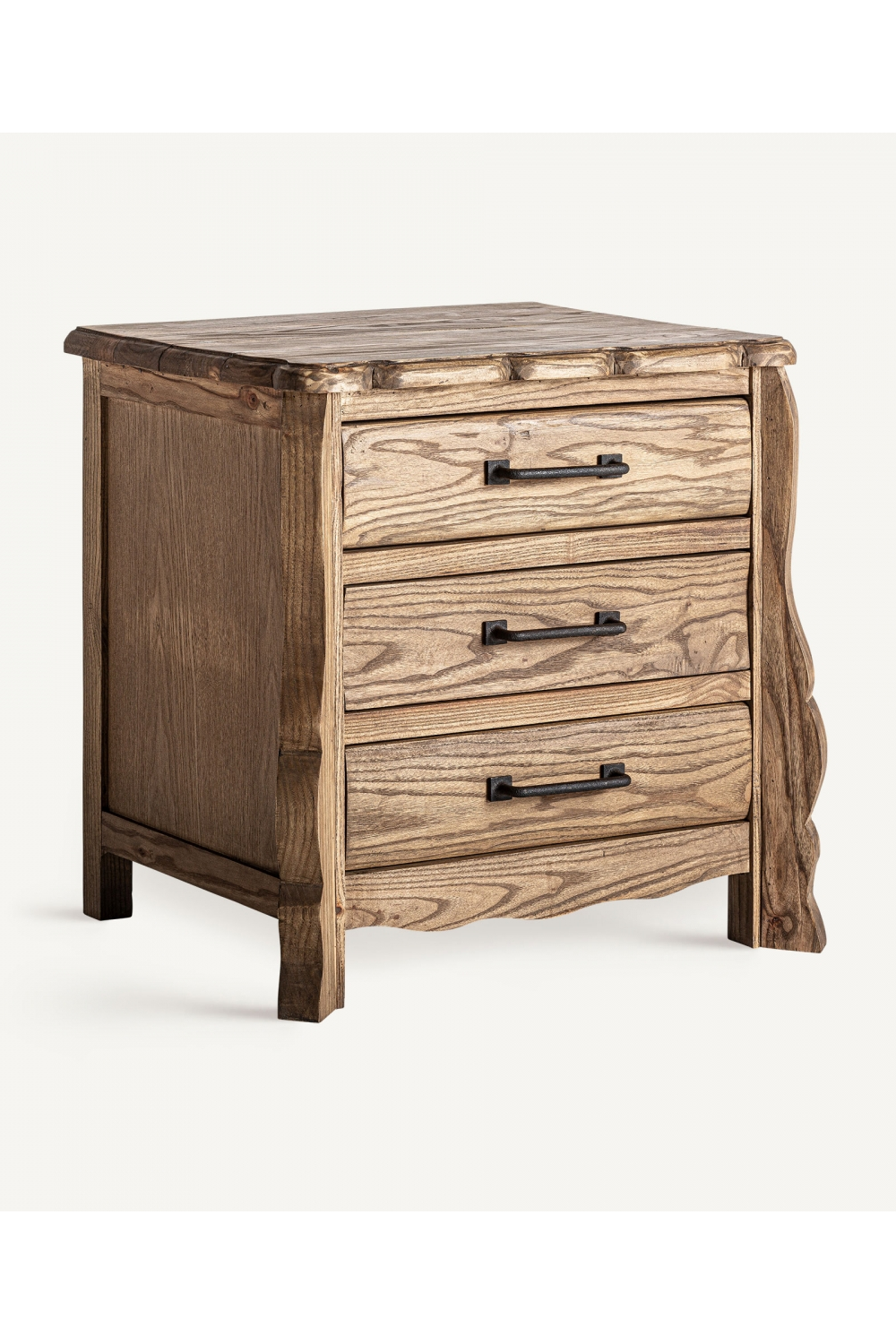   3-Drawer Elm Bedside Table | Oroa.com