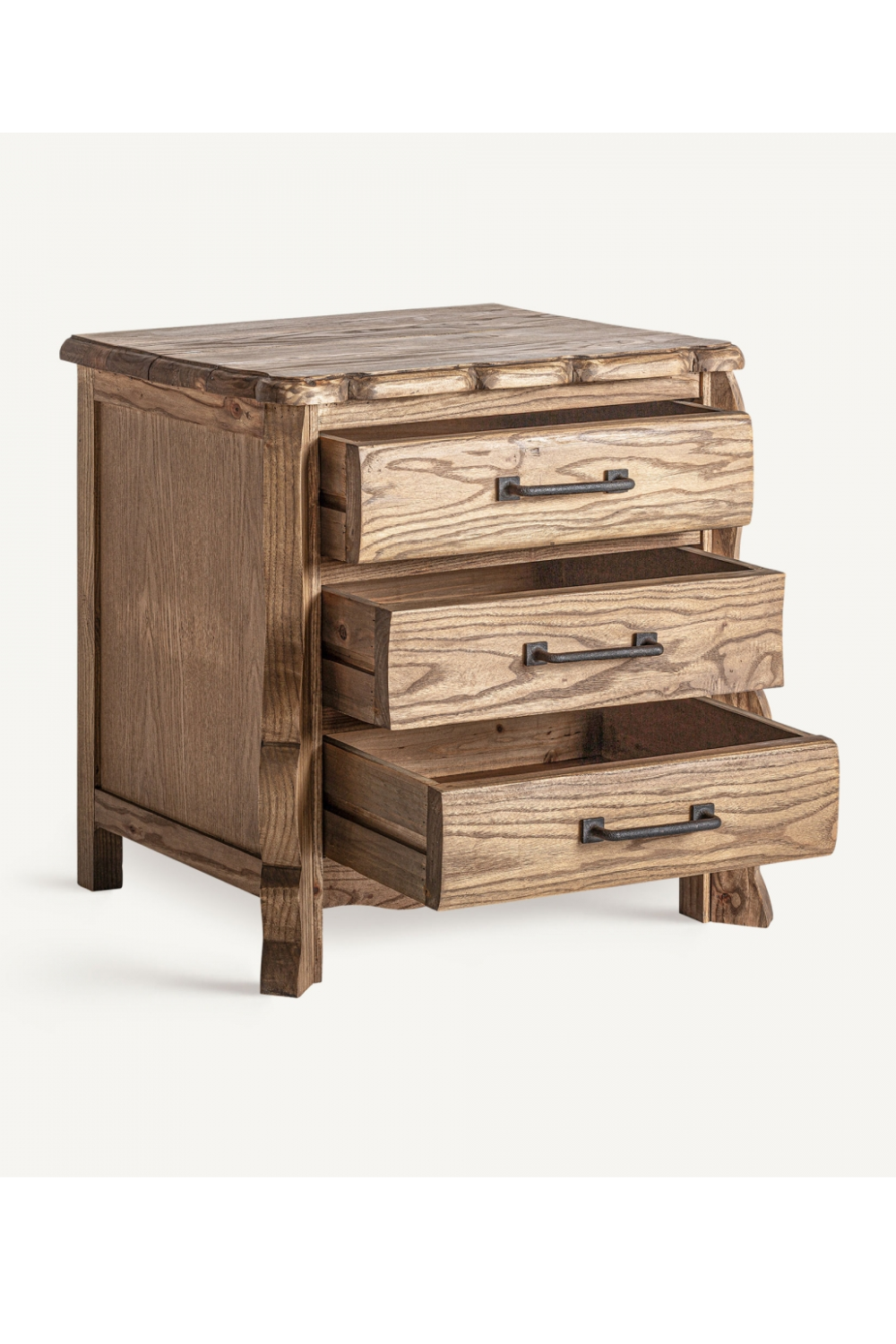   3-Drawer Elm Bedside Table | Oroa.com