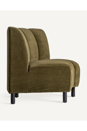   Green Velvet Corner Sofa | Oroa.com