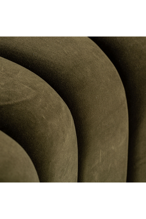   Green Velvet Corner Sofa | Oroa.com