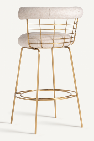   Brass Framed Counter Stool | Oroa.com