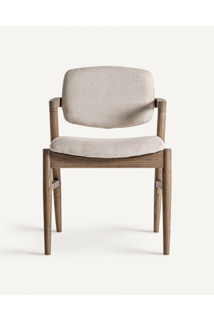   Ash Wood Beige Accent Chair | Oroa.com
