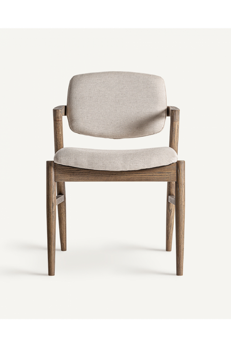   Ash Wood Beige Accent Chair | Oroa.com
