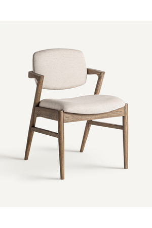   Ash Wood Beige Accent Chair | Oroa.com