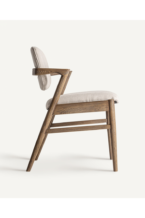   Ash Wood Beige Accent Chair | Oroa.com
