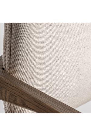   Ash Wood Beige Accent Chair | Oroa.com
