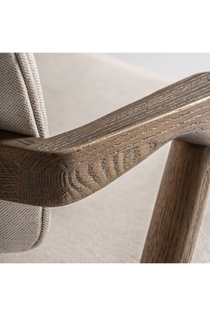   Ash Wood Beige Accent Chair | Oroa.com