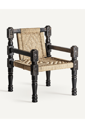   Brown Rope Accent Armchair | Oroa.com