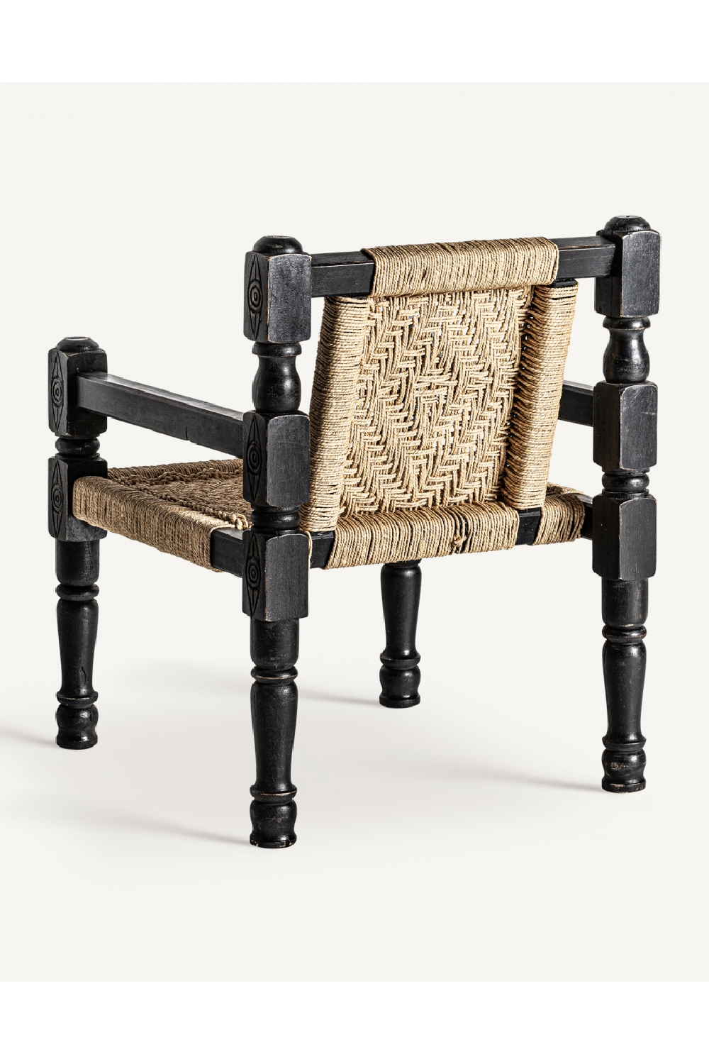   Brown Rope Accent Armchair | Oroa.com