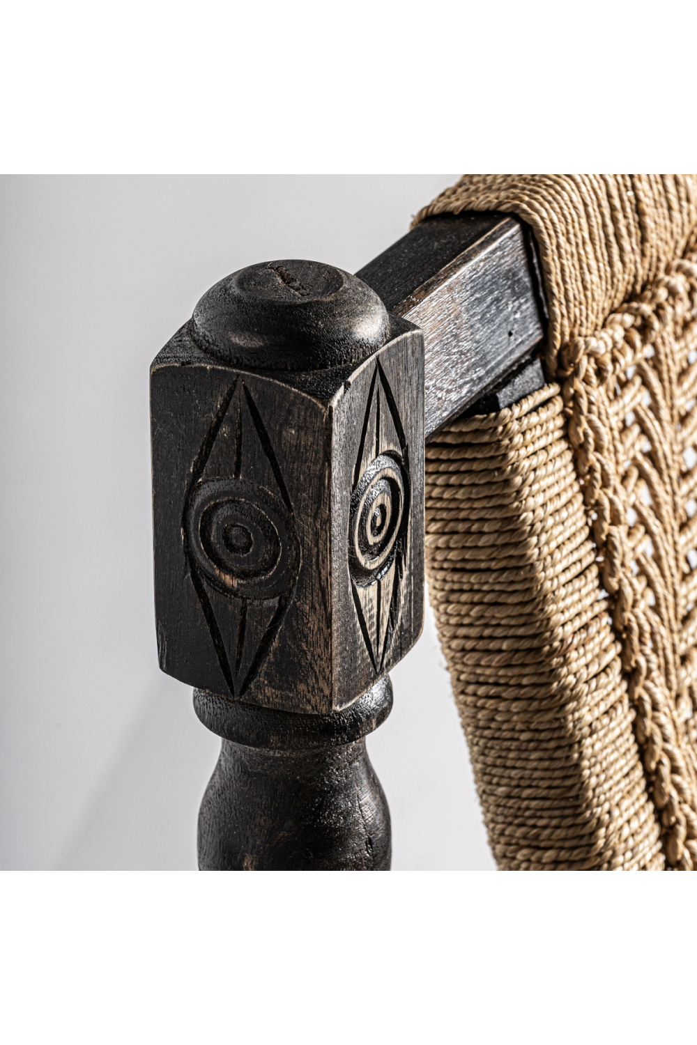  Brown Rope Accent Armchair | Oroa.com