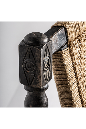   Brown Rope Accent Armchair | Oroa.com