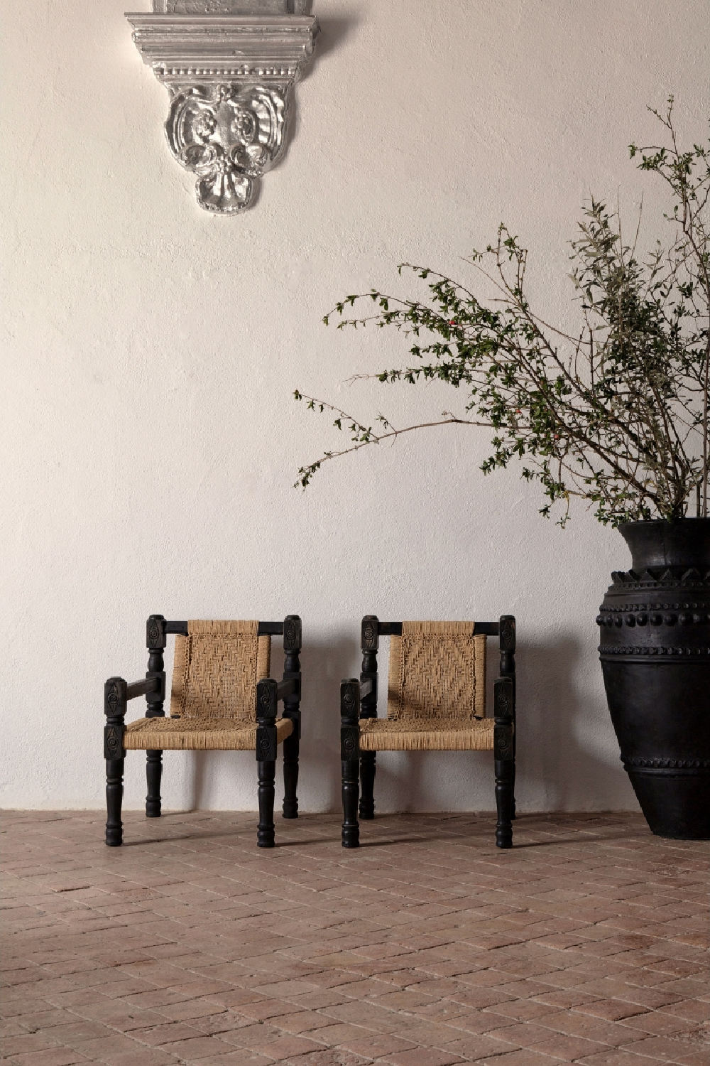   Brown Rope Accent Armchair | Oroa.com