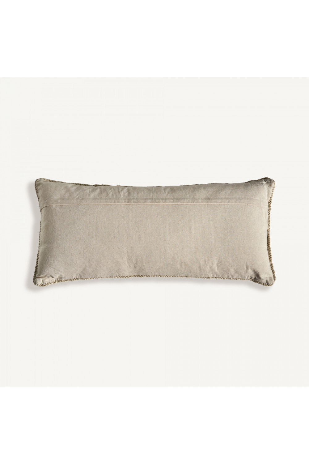   Brown Jute Rectangular Cushion | Oroa.com