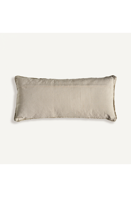   Brown Jute Rectangular Cushion | Oroa.com
