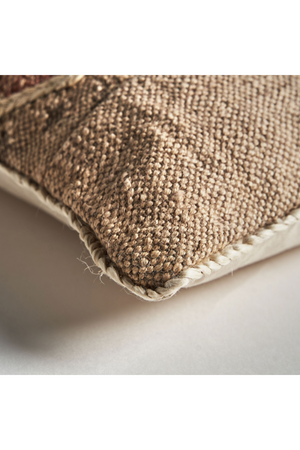   Brown Jute Rectangular Cushion | Oroa.com