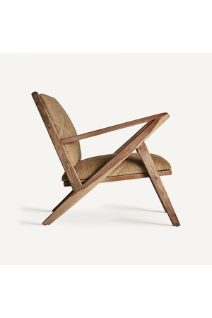   Brown Jute Armchair | Oroa.com