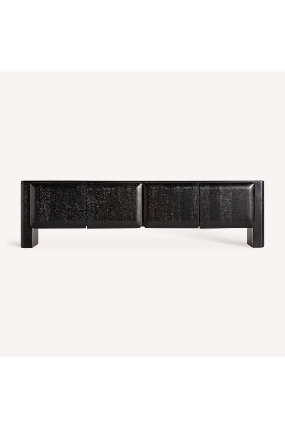   Black 4-Door Media Unit | Oroa.com