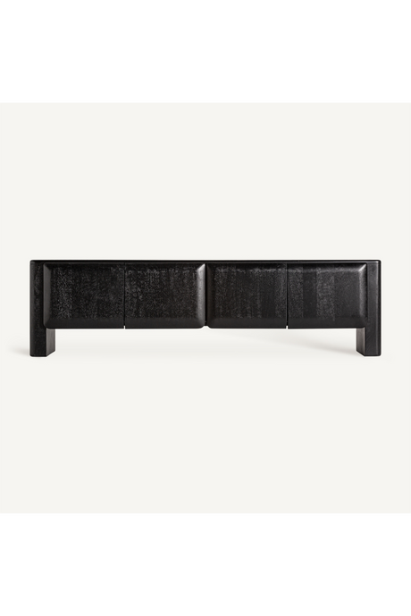   Black 4-Door Media Unit | Oroa.com