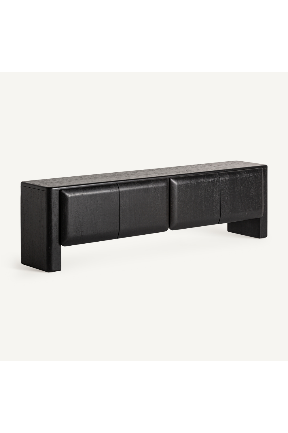   Black 4-Door Media Unit | Oroa.com