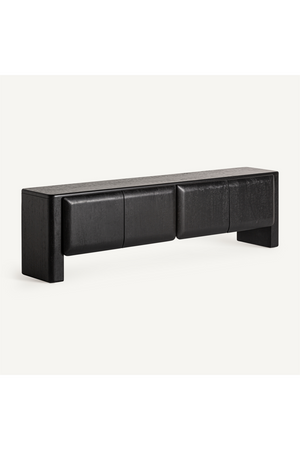   Black 4-Door Media Unit | Oroa.com